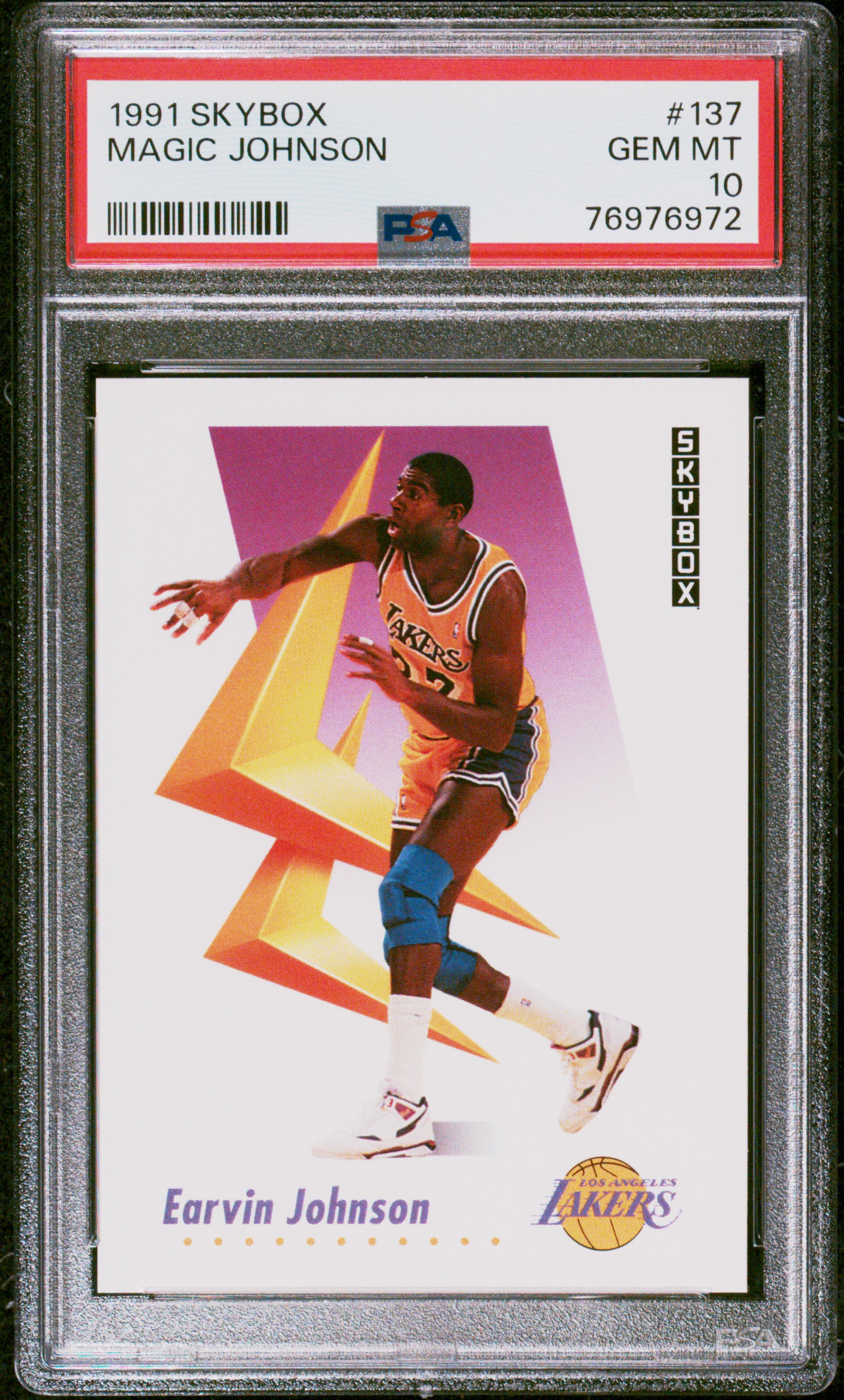 Magic Johnson 1991 Skybox Basketball Card #137 Graded PSA 10