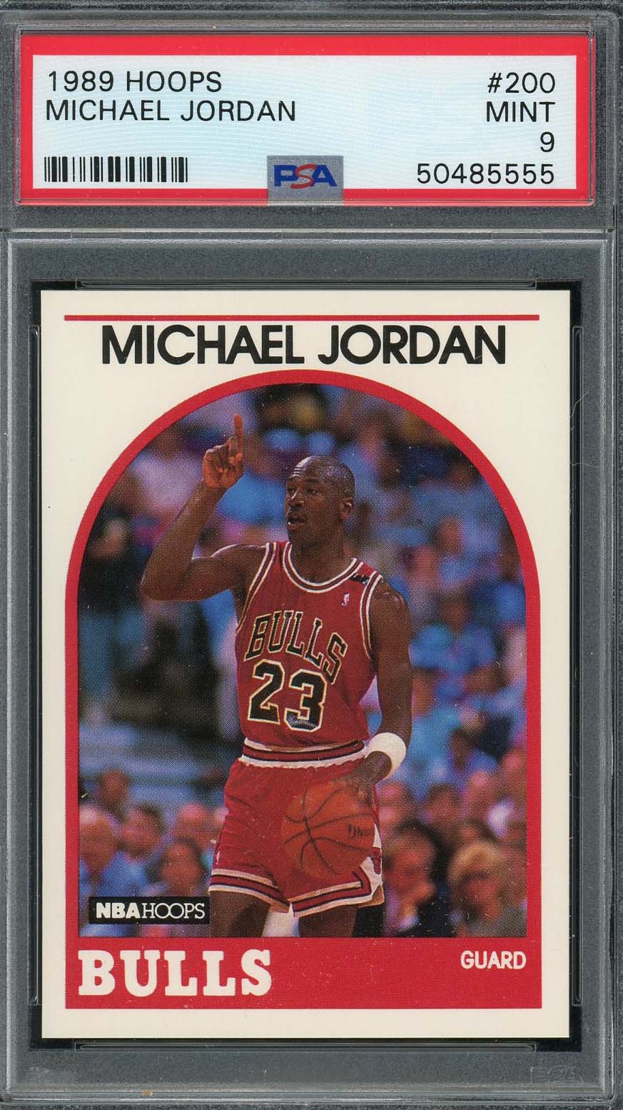 Michael Jordan 1989 Hoops Basketball Card #200 Graded PSA 9 MINT Michael Jordan 1989 Hoops Basketball Card #200 Graded PSA 9 MINT