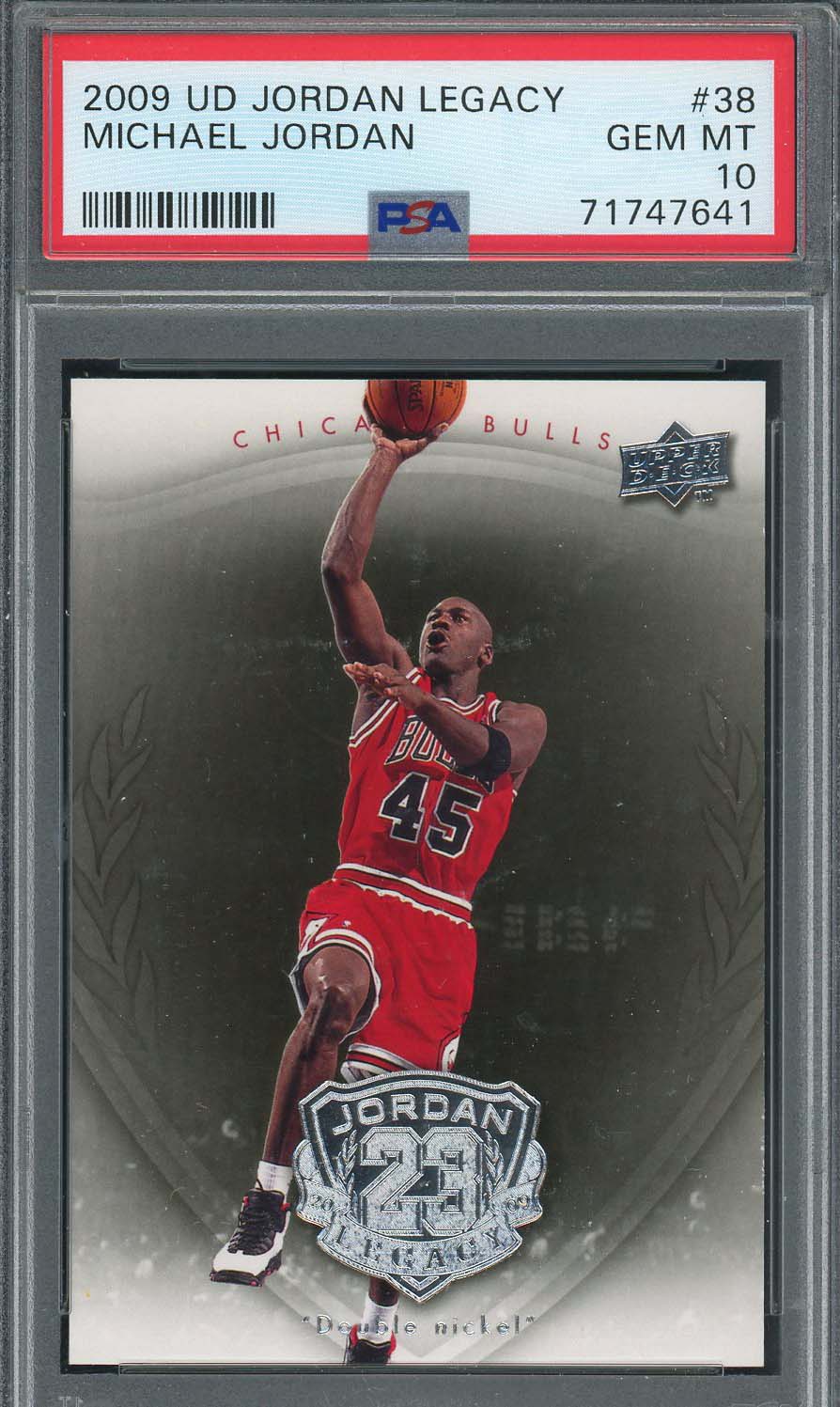 Michael Jordan 2009 Upper Deck Legacy Basketball Card #38 Graded PSA 10