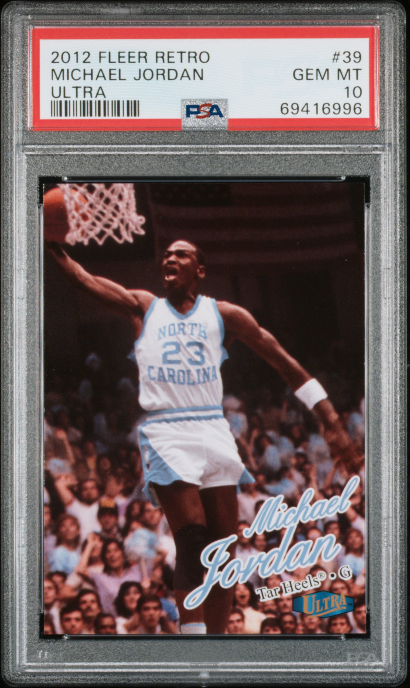 Michael Jordan 2012 Fleer Retro Ultra Basketball Card #39 Graded PSA 10