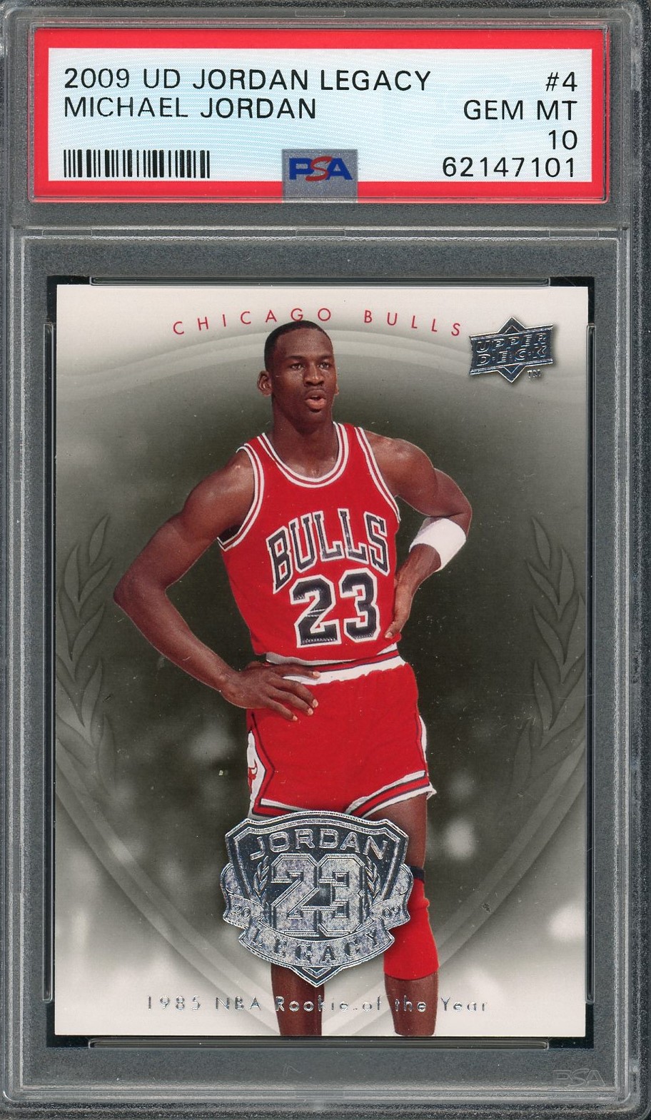 Michael Jordan 2009 Upper Deck Legacy Basketball Card #4 Graded PSA 10