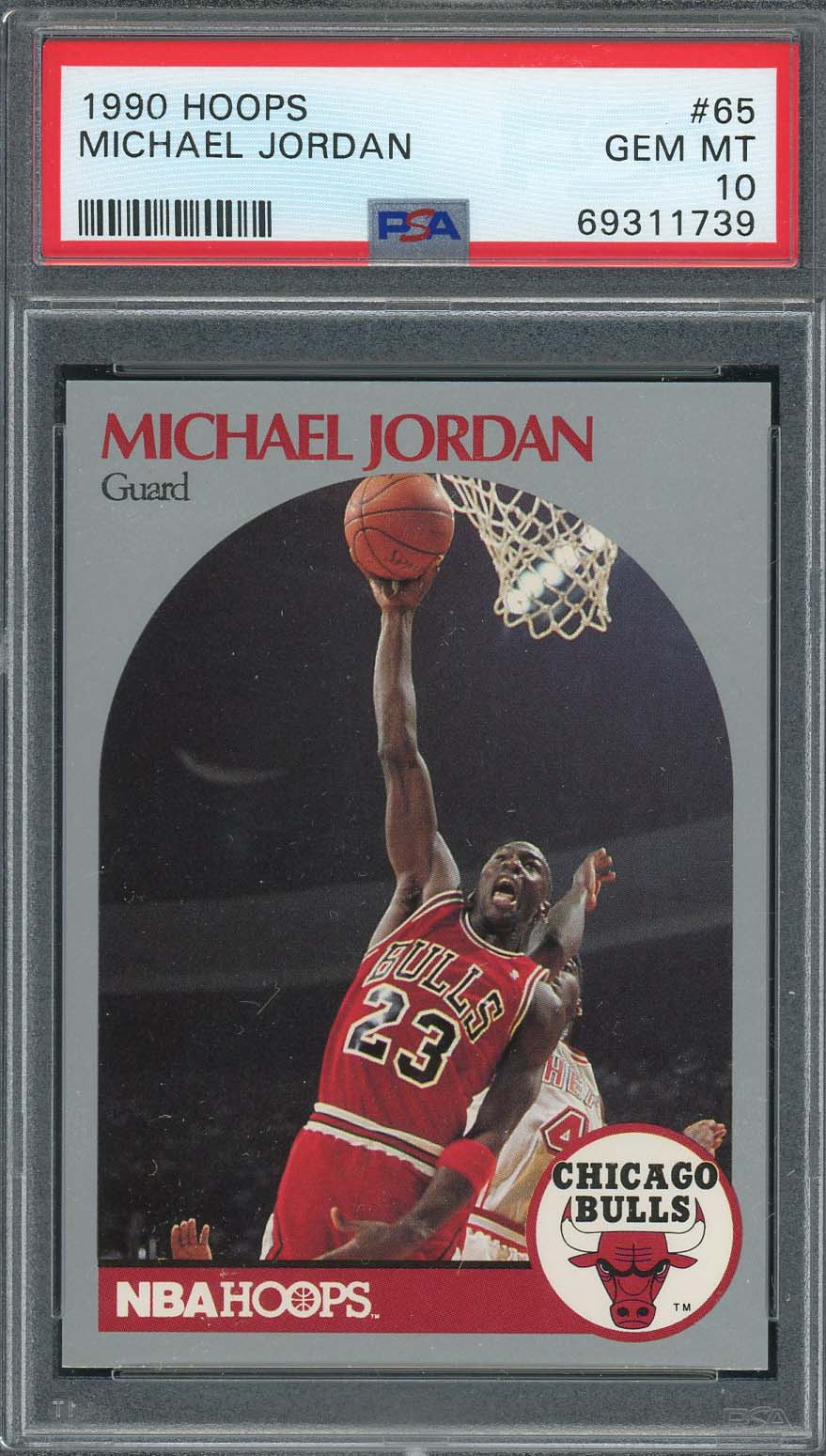 Michael Jordan 1990 Hoops Basketball Card #65 Graded PSA 10 69311739