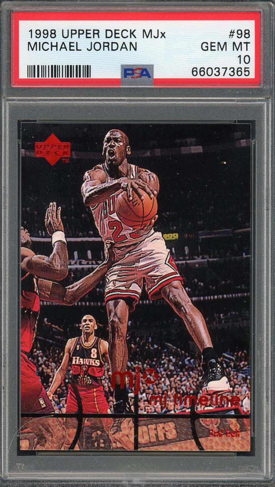 Michael Jordan 1998 Upper Deck MJx Basketball Card #98 Graded PSA 10