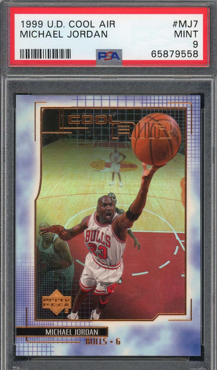 Michael Jordan 1999 Upper Deck Cool Air Basketball Card #MJ7 Graded PSA 9