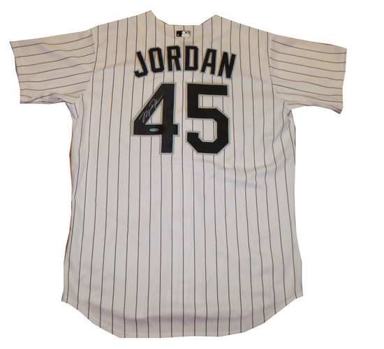 michael jordan signed baseball jersey