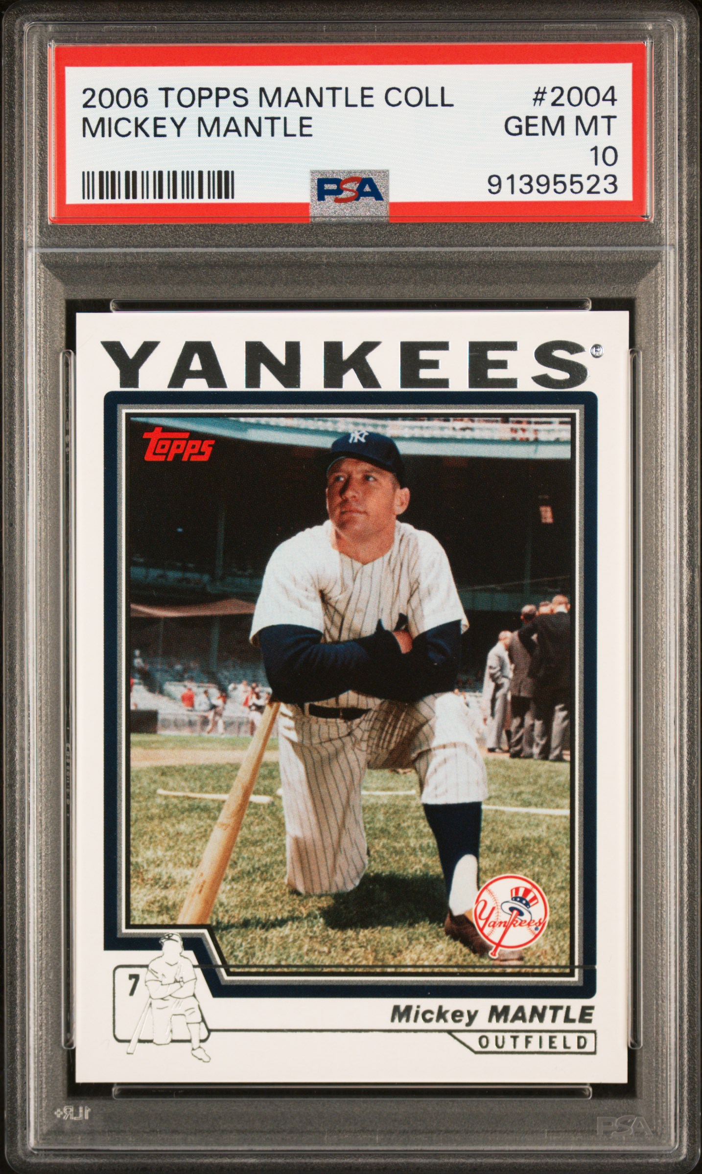 Mickey Mantle 2006 Topps Collection Baseball Card #2004 Graded PSA 10 Mickey Mantle 2006 Topps Collection Baseball Card #2004 Graded PSA 10