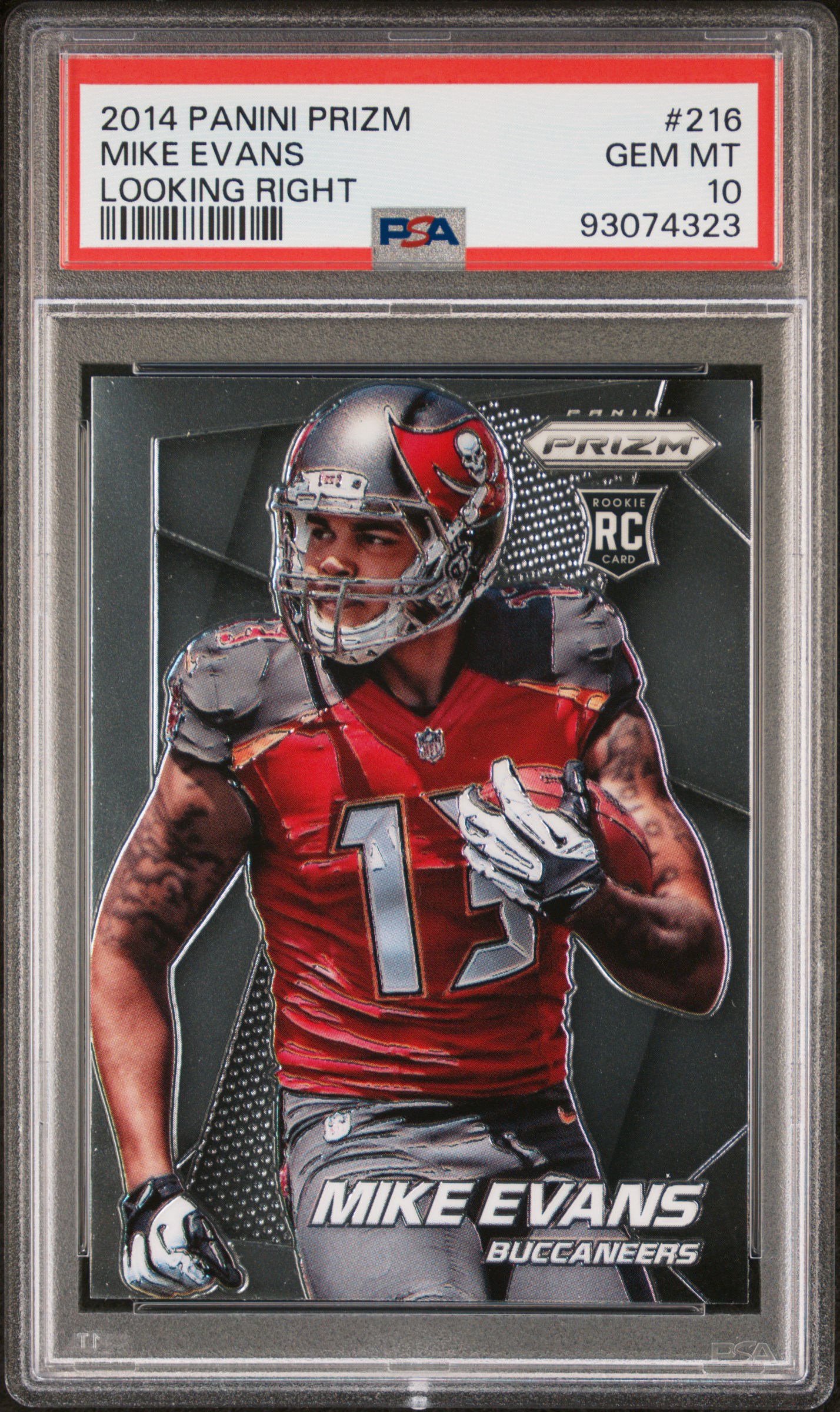 Mike Evans 2014 Panini Prizm Football Rookie Card #216 Graded PSA 10