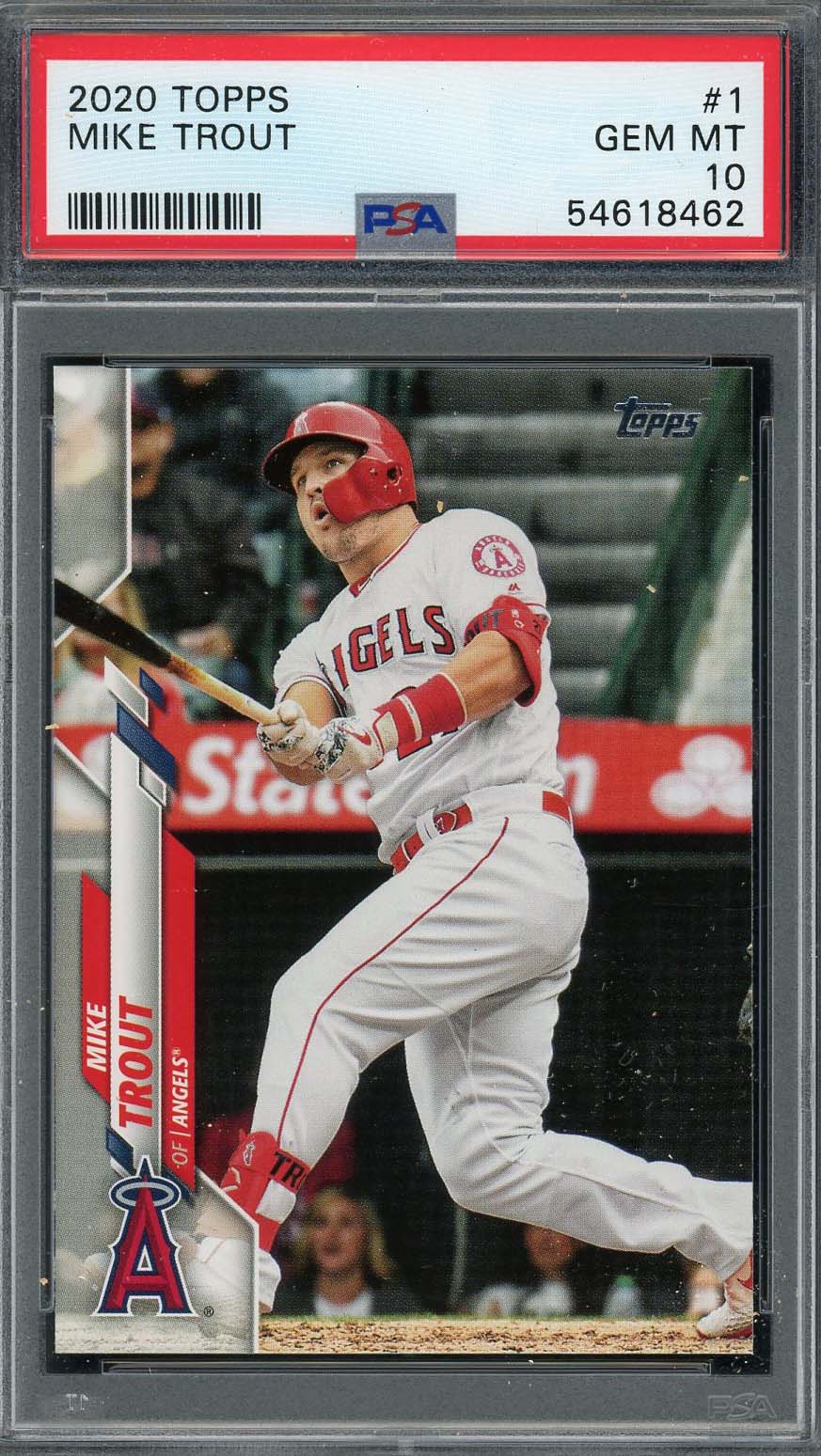 Mike Trout 2020 Topps Baseball Card #1 Graded PSA 10