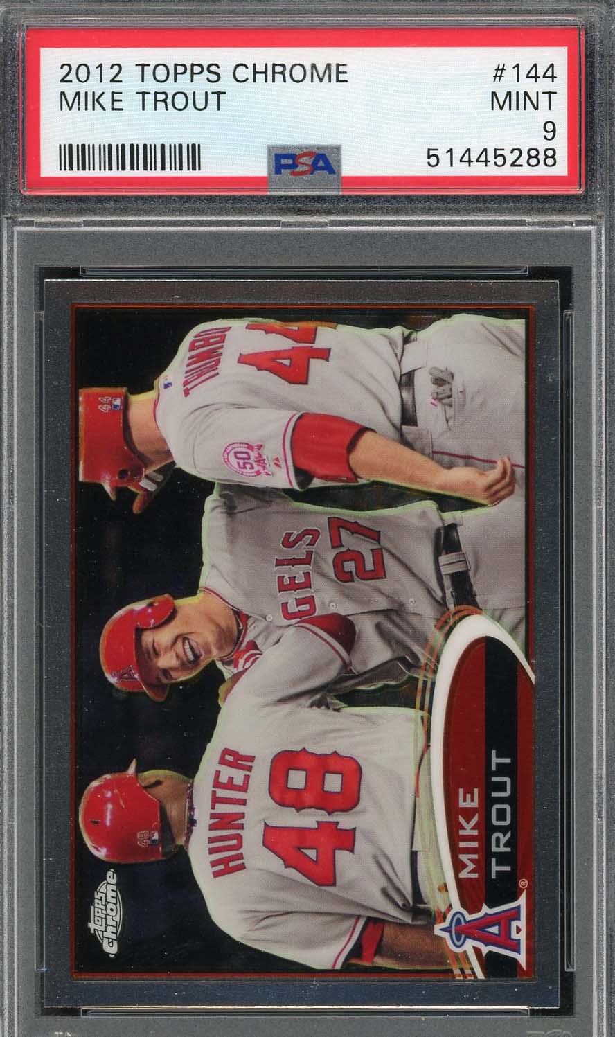 Mike Trout 2012 Topps Chrome Baseball Card #144 Graded PSA 9