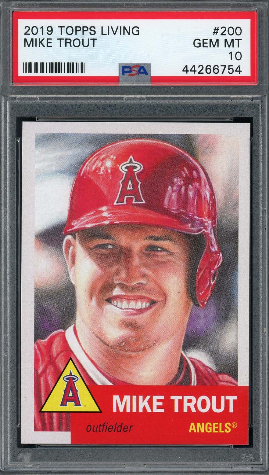 Mike Trout 2019 Topps Living Baseball Card #200 Graded PSA 10 Mike Trout 2019 Topps Living Baseball Card #200 Graded PSA 10