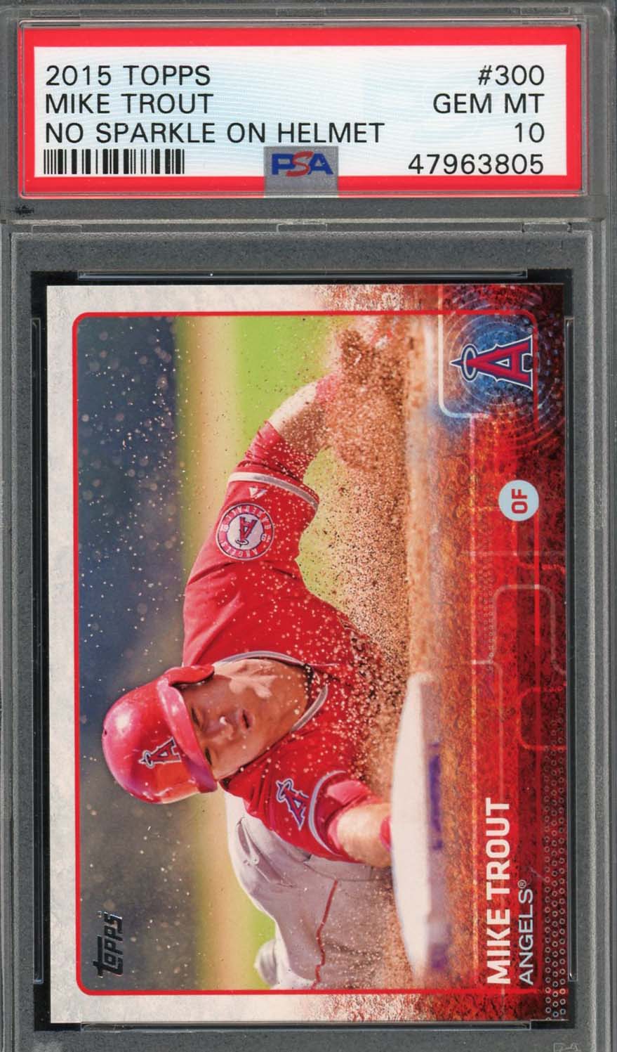 Mike Trout 2015 Topps Baseball Card #300 Graded PSA 10 GEM MINT Mike Trout 2015 Topps Baseball Card #300 Graded PSA 10 GEM MINT