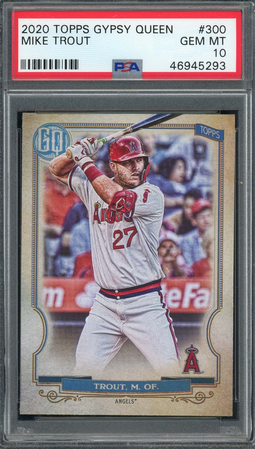 Mike Trout 2020 Topps Gypsy Queen Baseball Card #300 Graded PSA 10 GEM MINT Mike Trout 2020 Topps Gypsy Queen Baseball Card #300 Graded PSA 10 GEM MINT