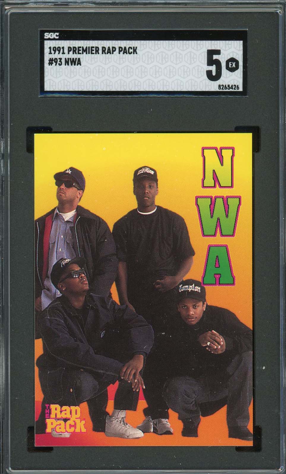 NWA 1991 Premier Rap Pack Card #93 Graded SGC 5