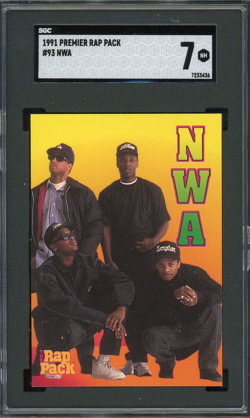 NWA 1991 Premier Rap Pack Card #93 Graded SGC 7