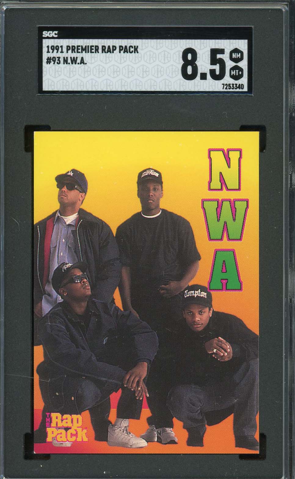 NWA 1991 Premier Rap Pack Card #93 Graded SGC 8.5