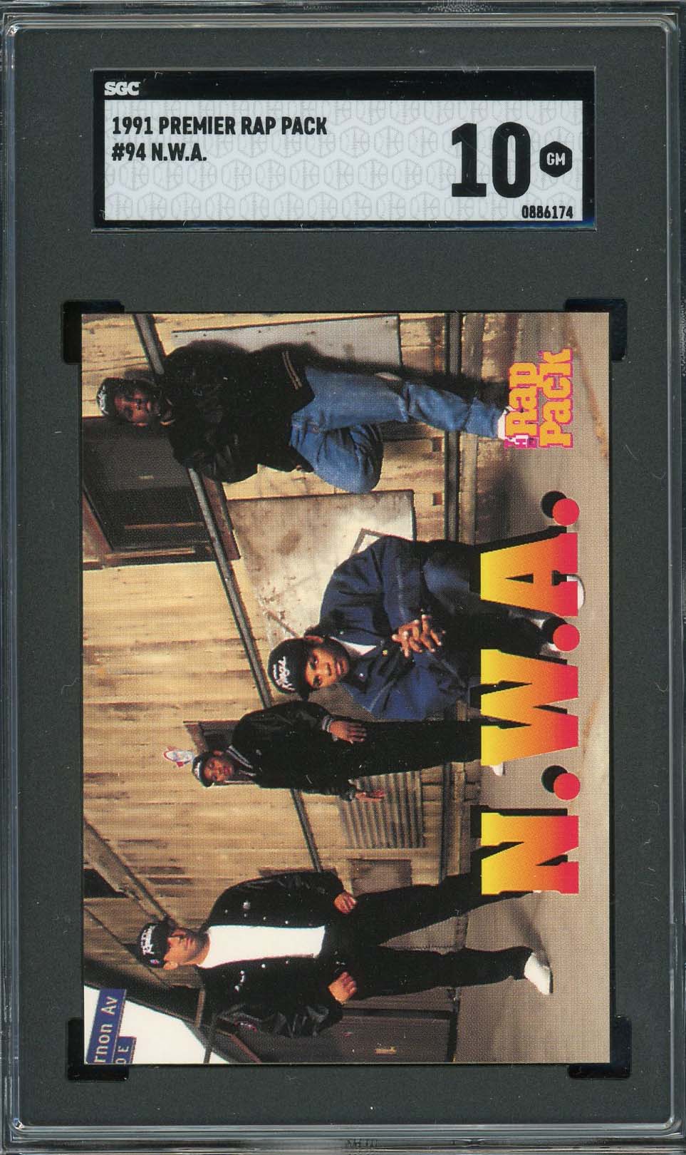 NWA 1991 Premier Rap Pack Card #94 Graded SGC 10