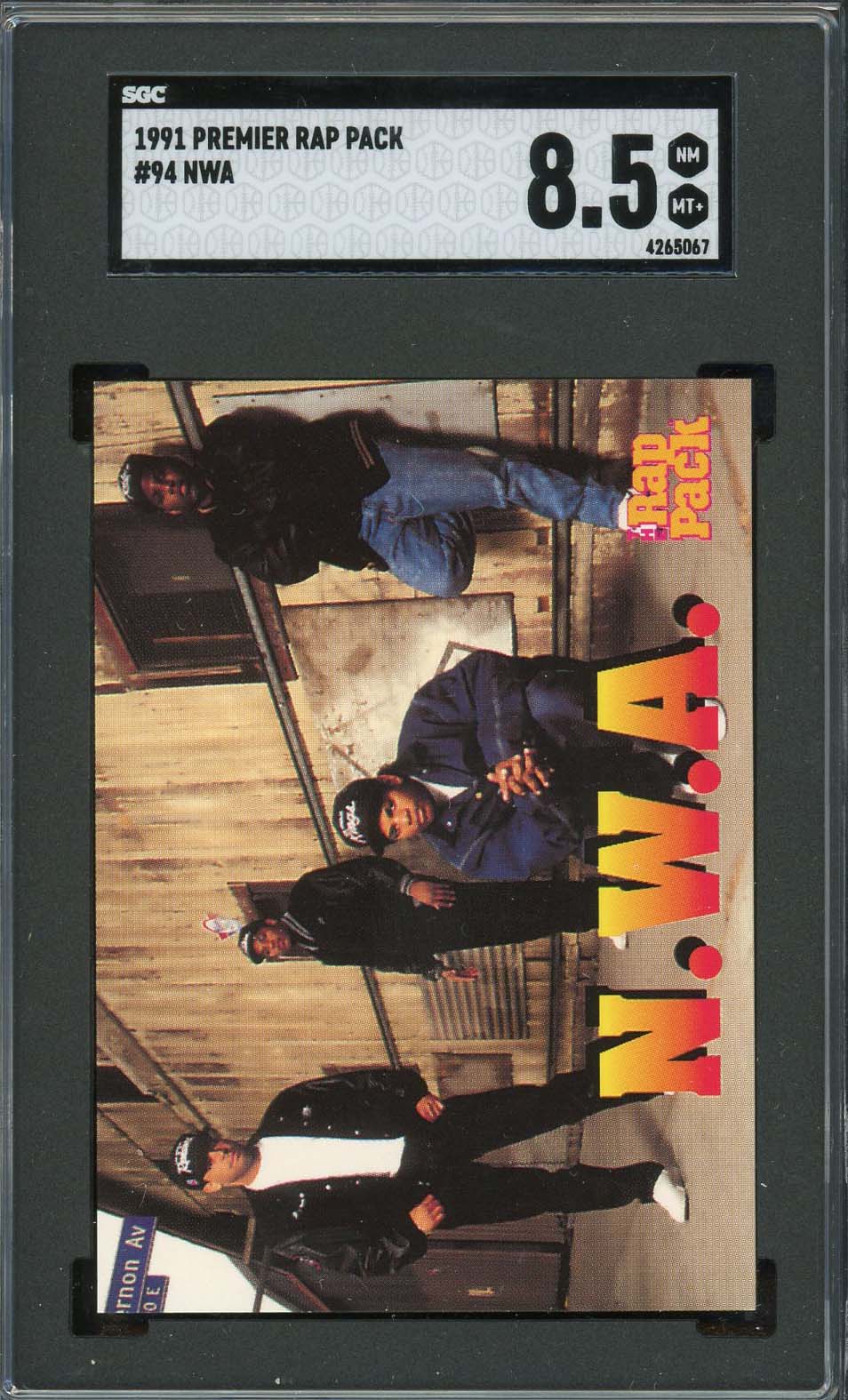 NWA 1991 Premier Rap Pack Card #94 Graded SGC 8.5