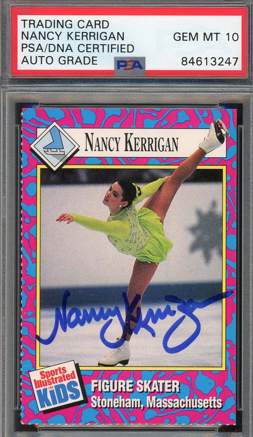 Nancy Kerrigan Autographed 1993 Sports Illustrated Kids Signed Card PSA Auto 10