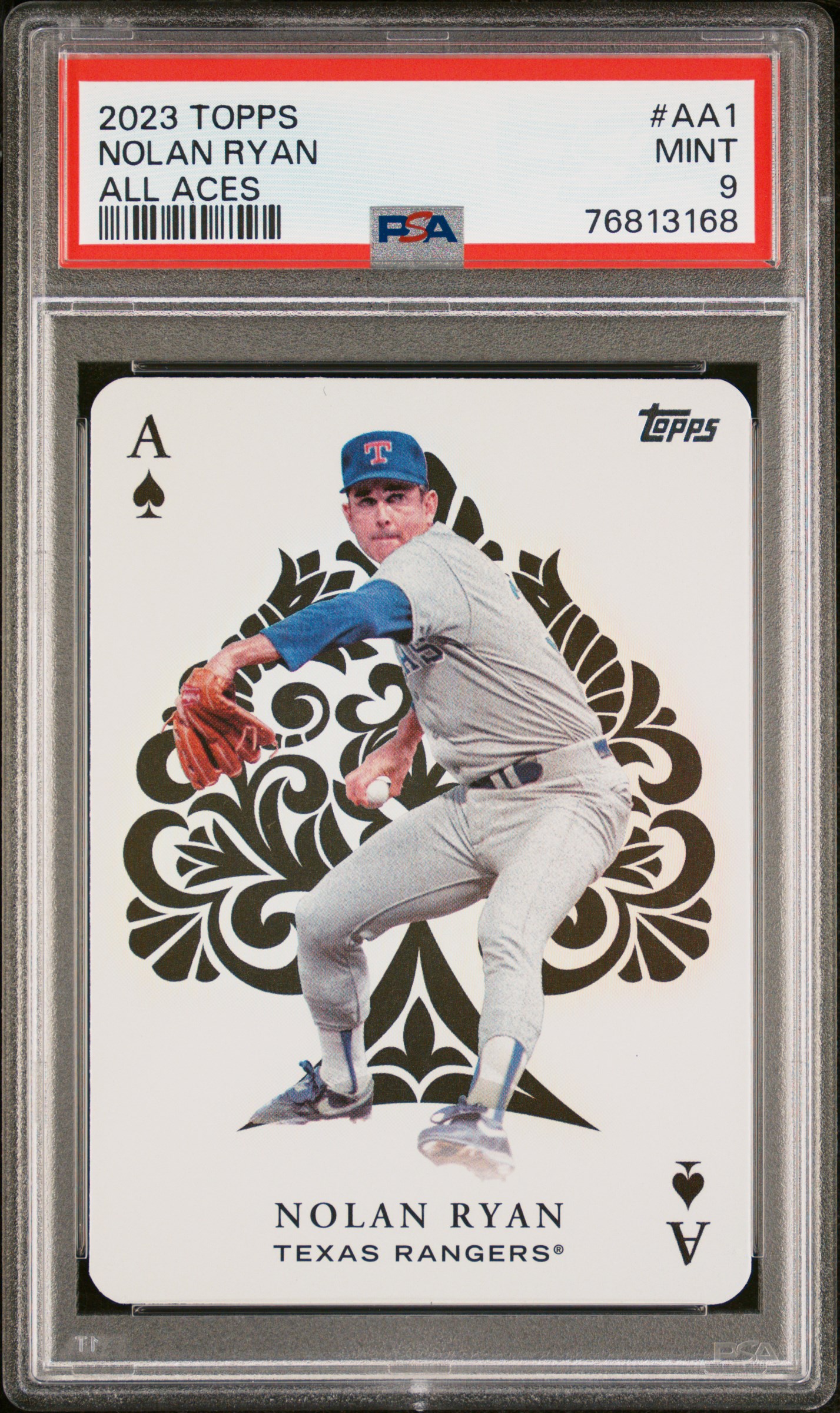 Nolan Ryan 2023 Topps All Aces Baseball Card #AA1 Graded PSA 9
