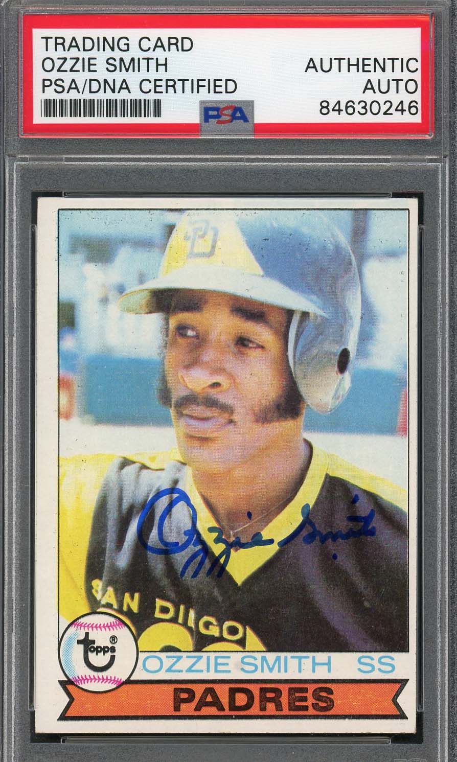 Ozzie Smith Autographed 1979 Topps Signed Rookie Card #116 Fanatics PSA Auto C
