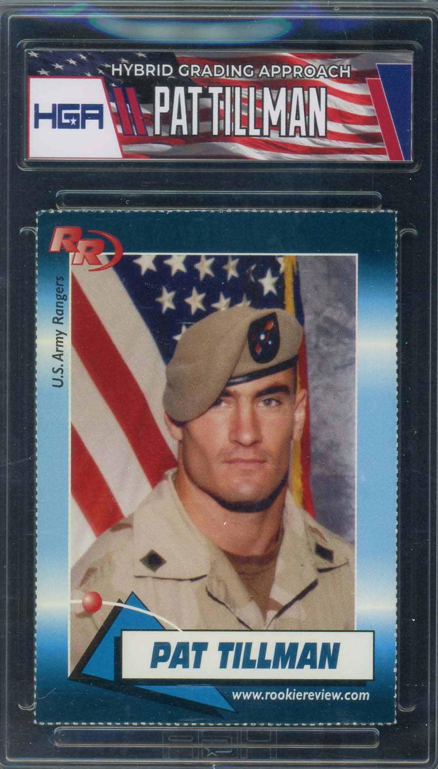Pat Tillman 2004 Rookie Review US Army Rangers Card #95 HGA
