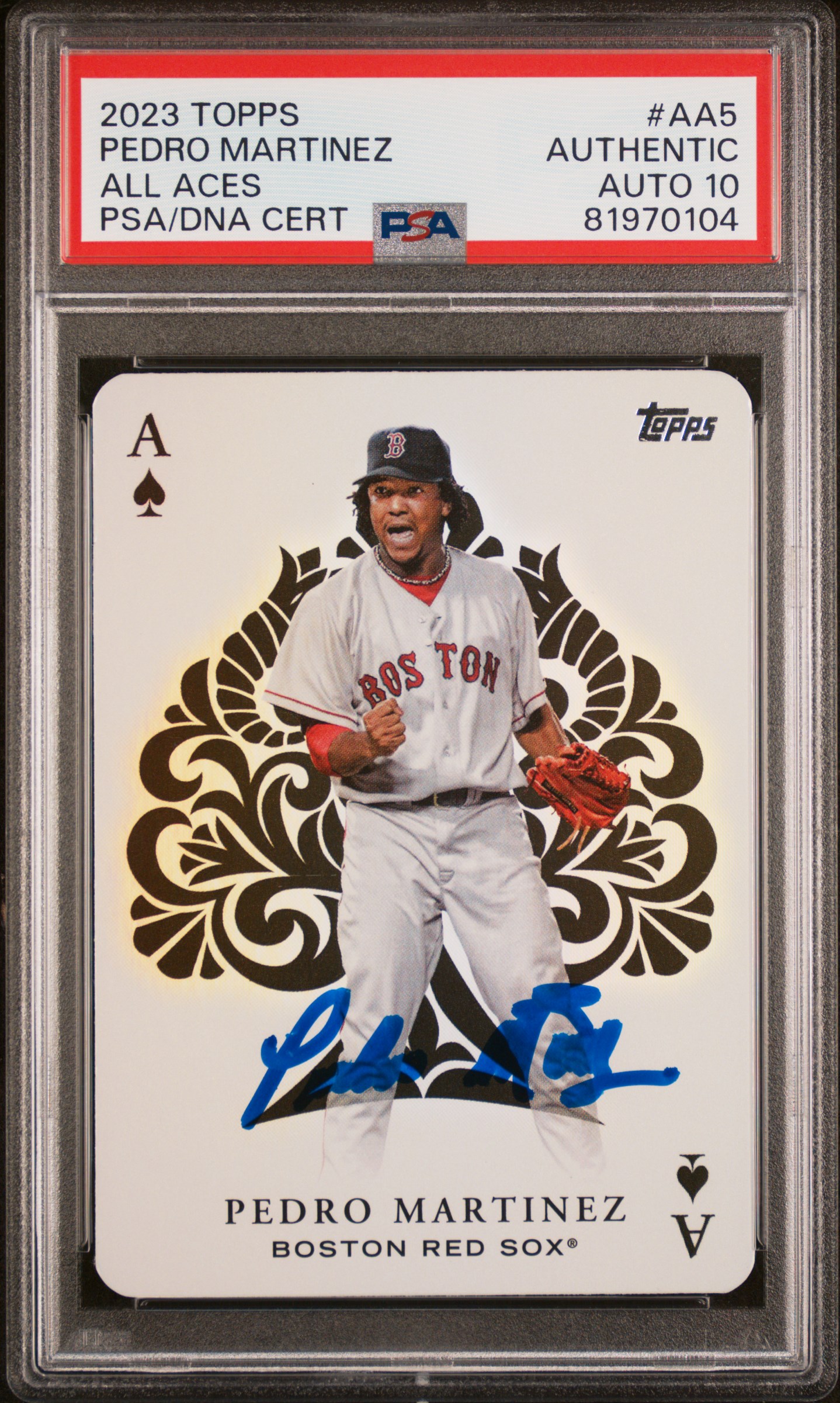Pedro Martinez 2023 Topps All Aces Signed Card #AA5 Auto Graded PSA 10 81970104