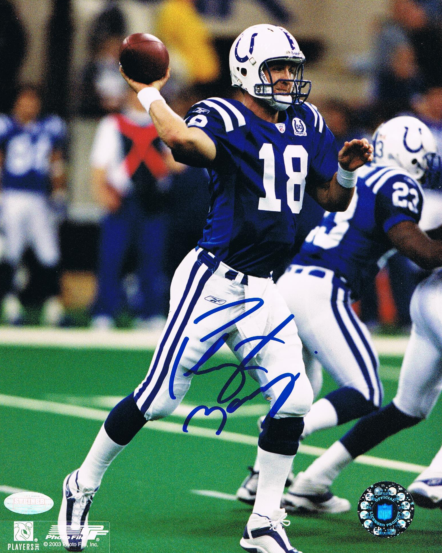 peyton manning colts signed jersey