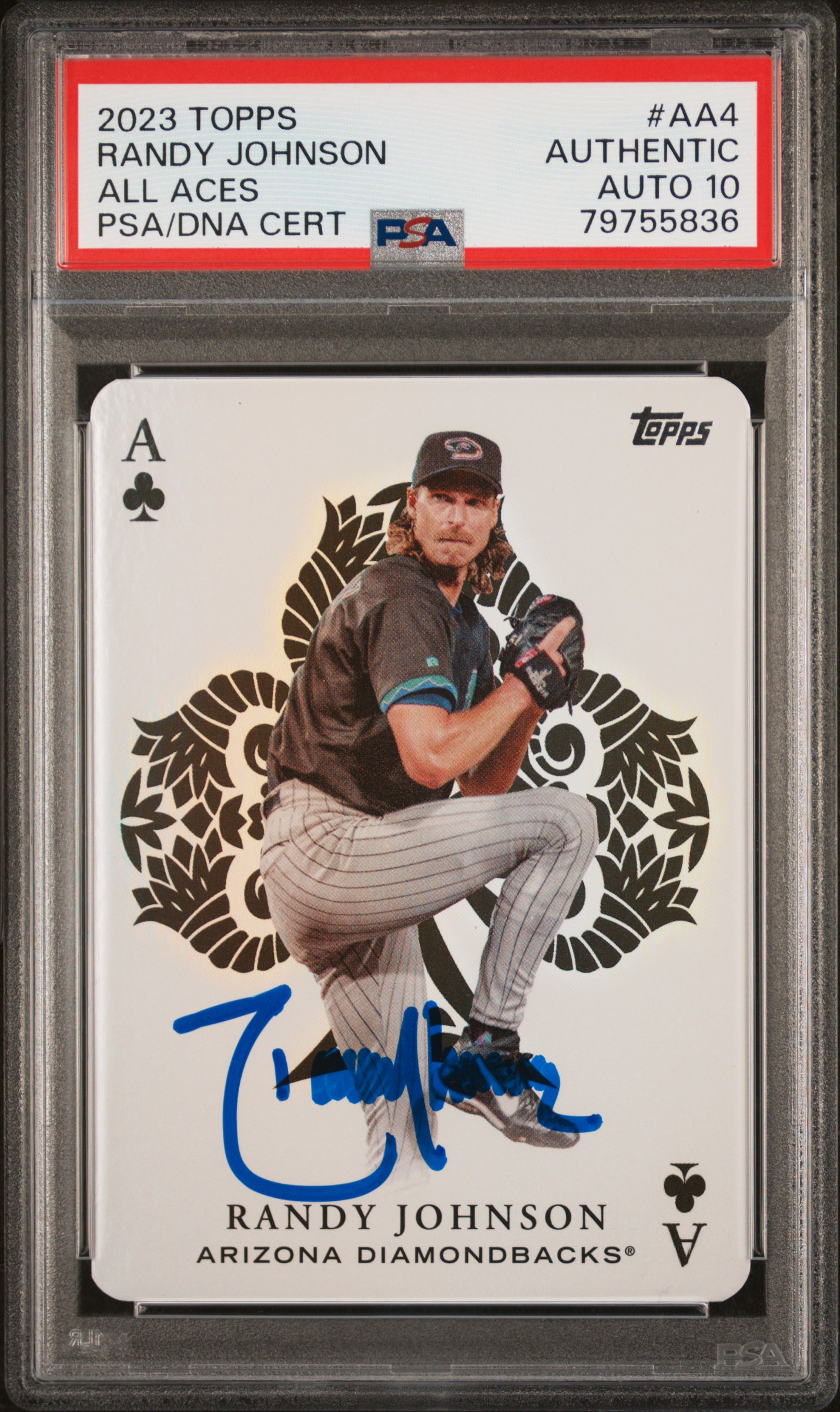 Randy Johnson 2023 Topps All Aces Signed Card #AA4 Auto Graded PSA 10 79755836