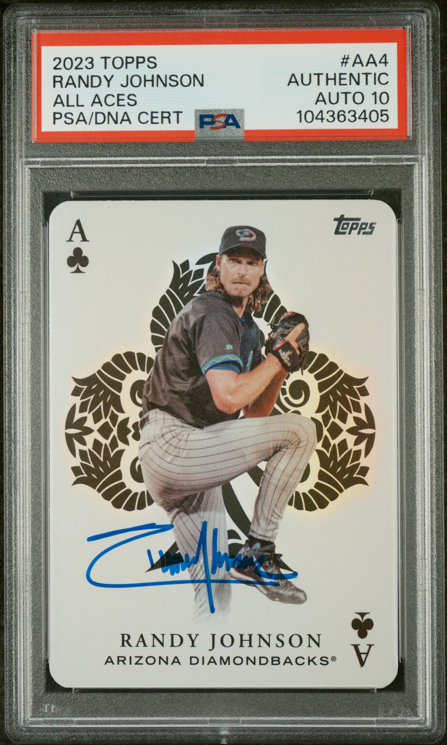 Randy Johnson 2023 Topps All Aces Signed Card #AA4 Auto Graded PSA 10 104363405