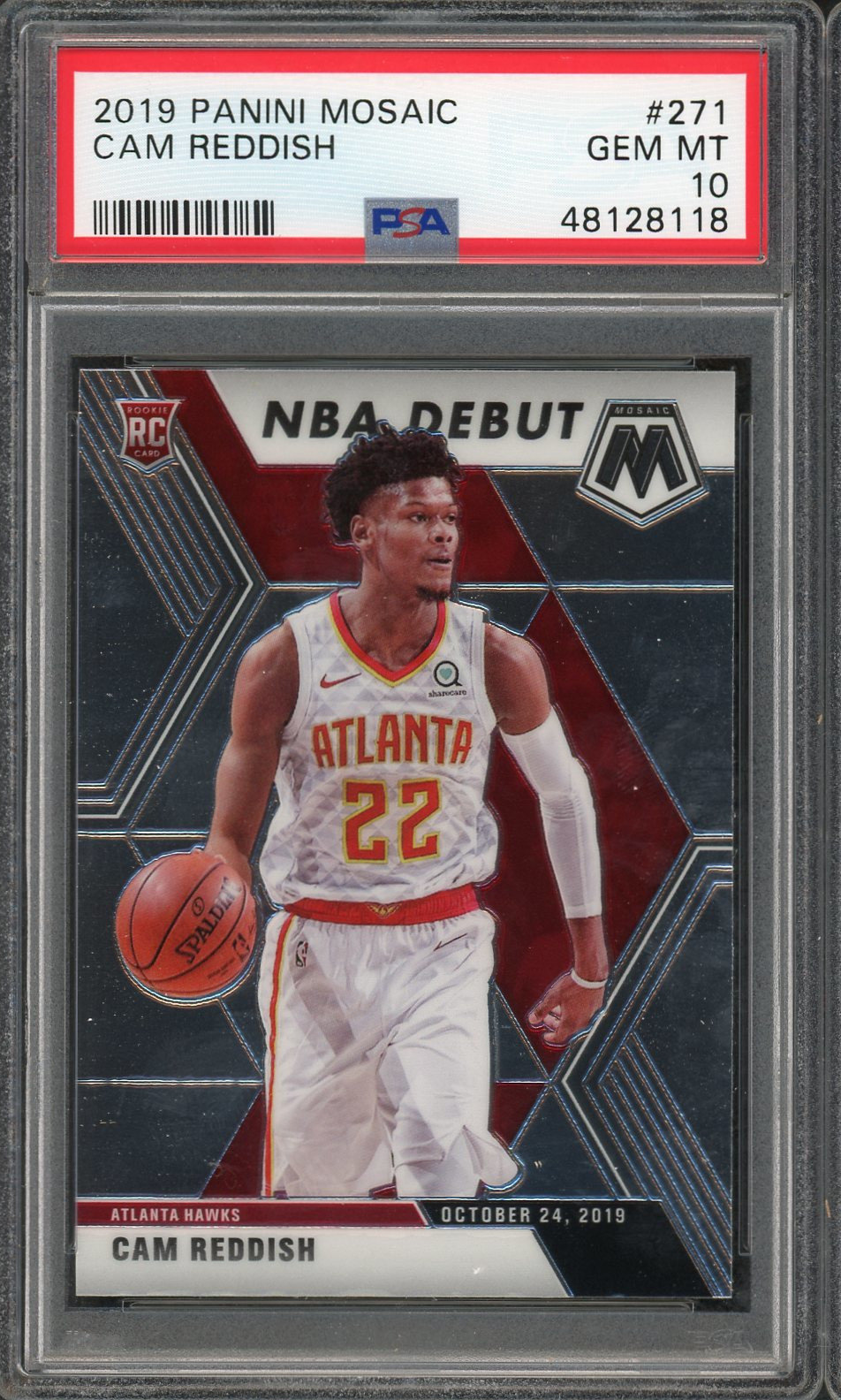 Cam Reddish 2019 Panini Mosaic Basketball Rookie Card RC #271 Graded PSA 10 GEM MINT