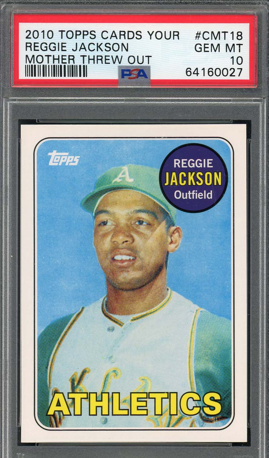 Reggie Jackson 2010 Topps Cards Your Mother Threw Out #CMT18 Graded PSA 10