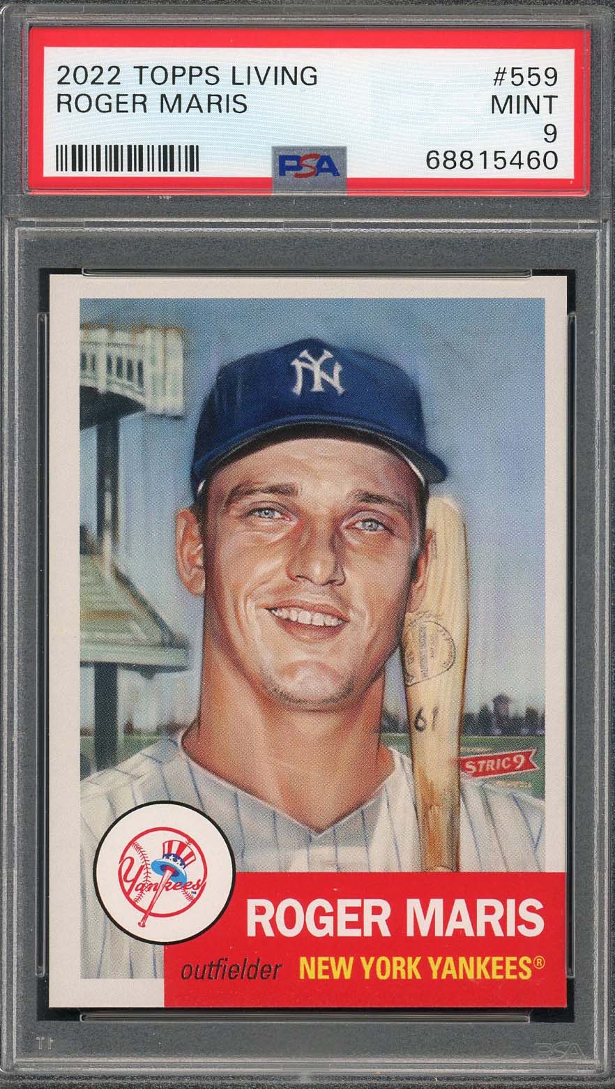 Roger Maris 2022 Topps Living Baseball Card #559 Graded PSA 9 Roger Maris 2022 Topps Living Baseball Card #559 Graded PSA 9
