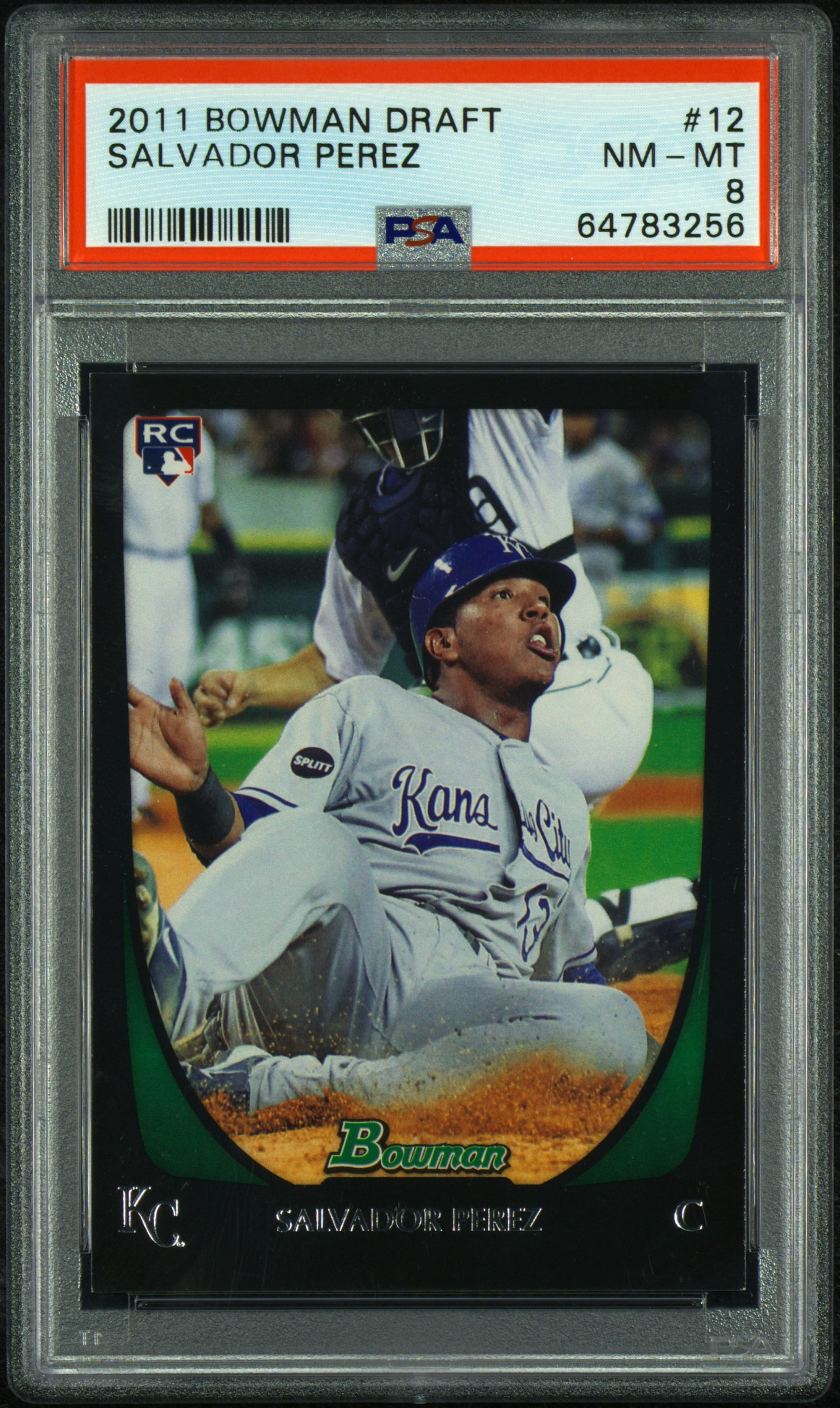 Salvador Perez 2011 Bowman Draft Baseball Rookie Card RC #12 Graded PSA 8