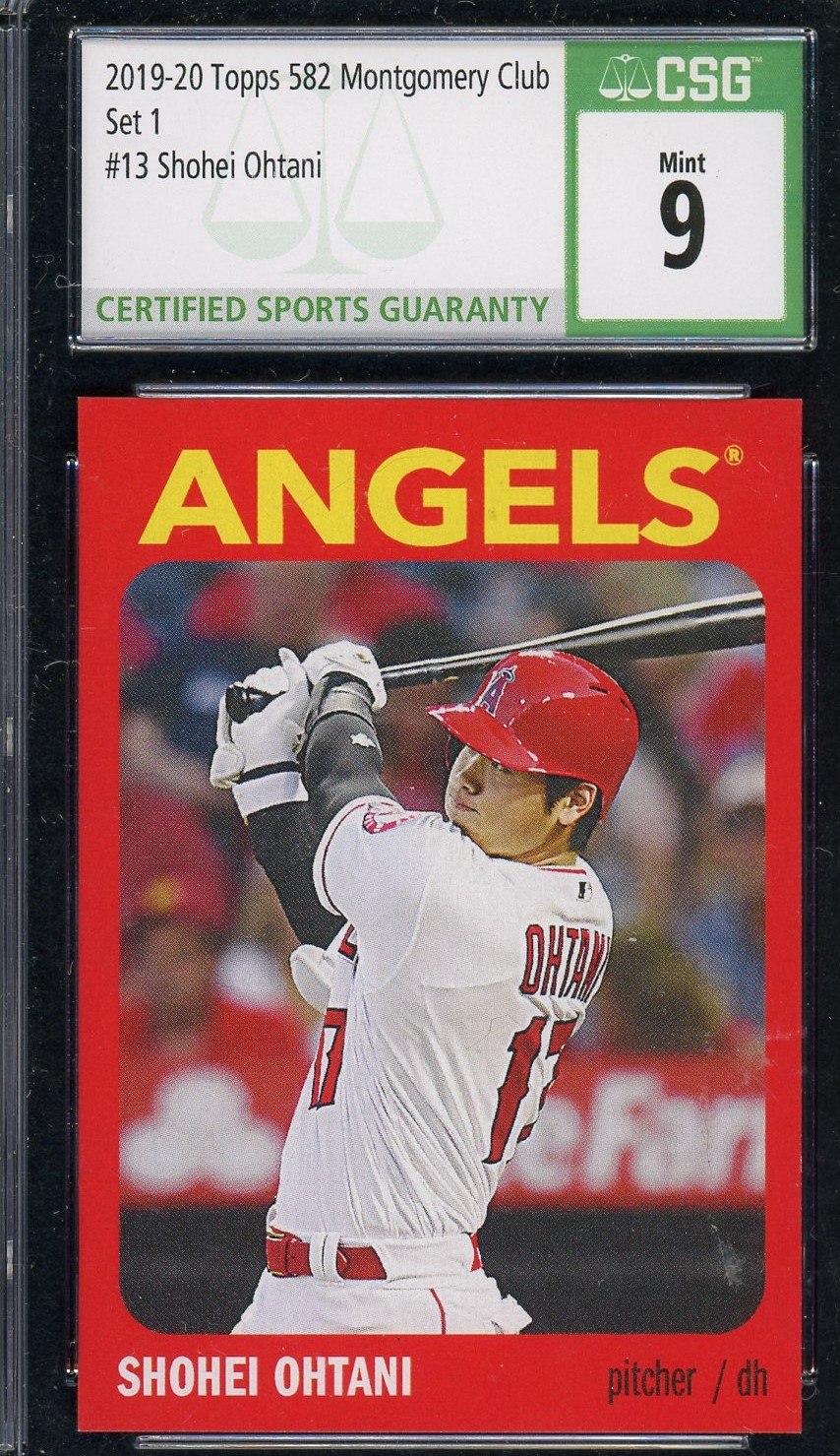 Shohei Ohtani 2019 Topps 582 Montgomery Club Set 1 Card #13 CSG 9 MINT