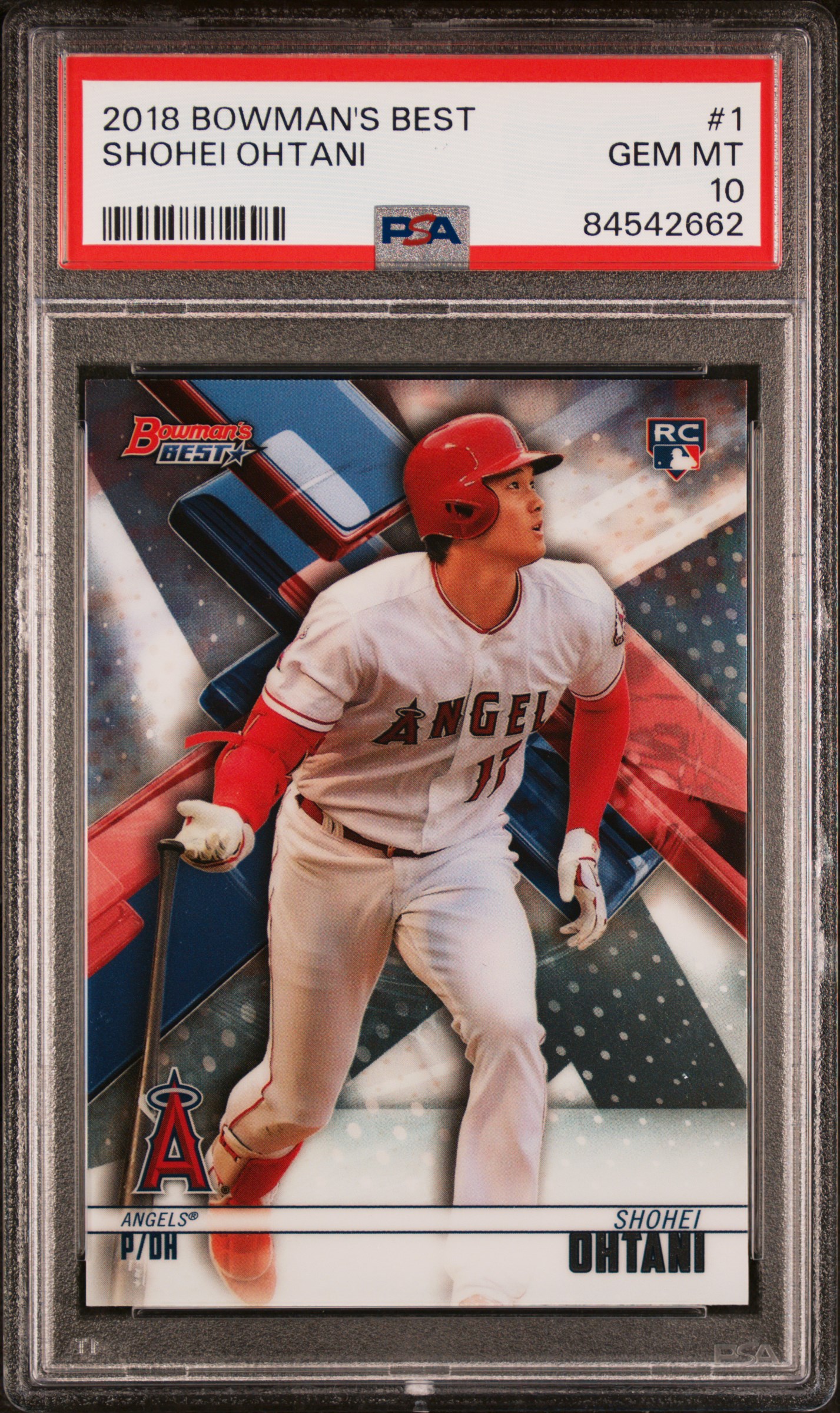Shohei Ohtani 2018 Bowmans Best Rookie Card #1 Graded PSA 10