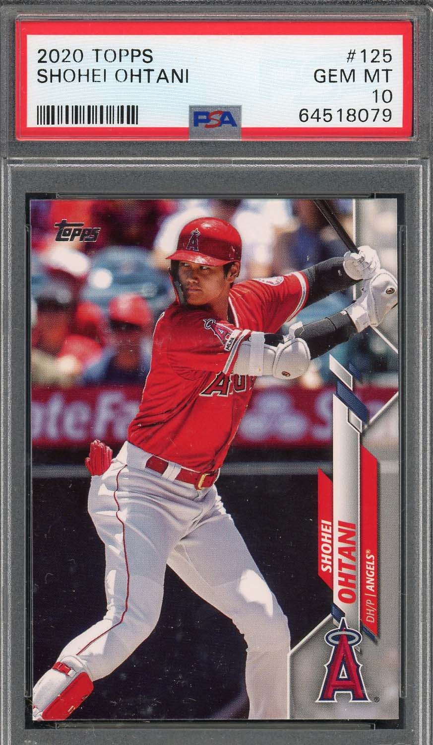 Shohei Ohtani 2020 Topps Baseball Card #125 Graded PSA 10