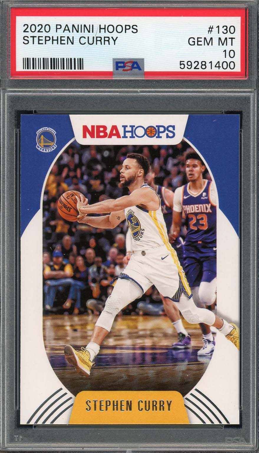 Stephen Curry 2020 Panini Hoops Basketball Card #130 Graded PSA 10