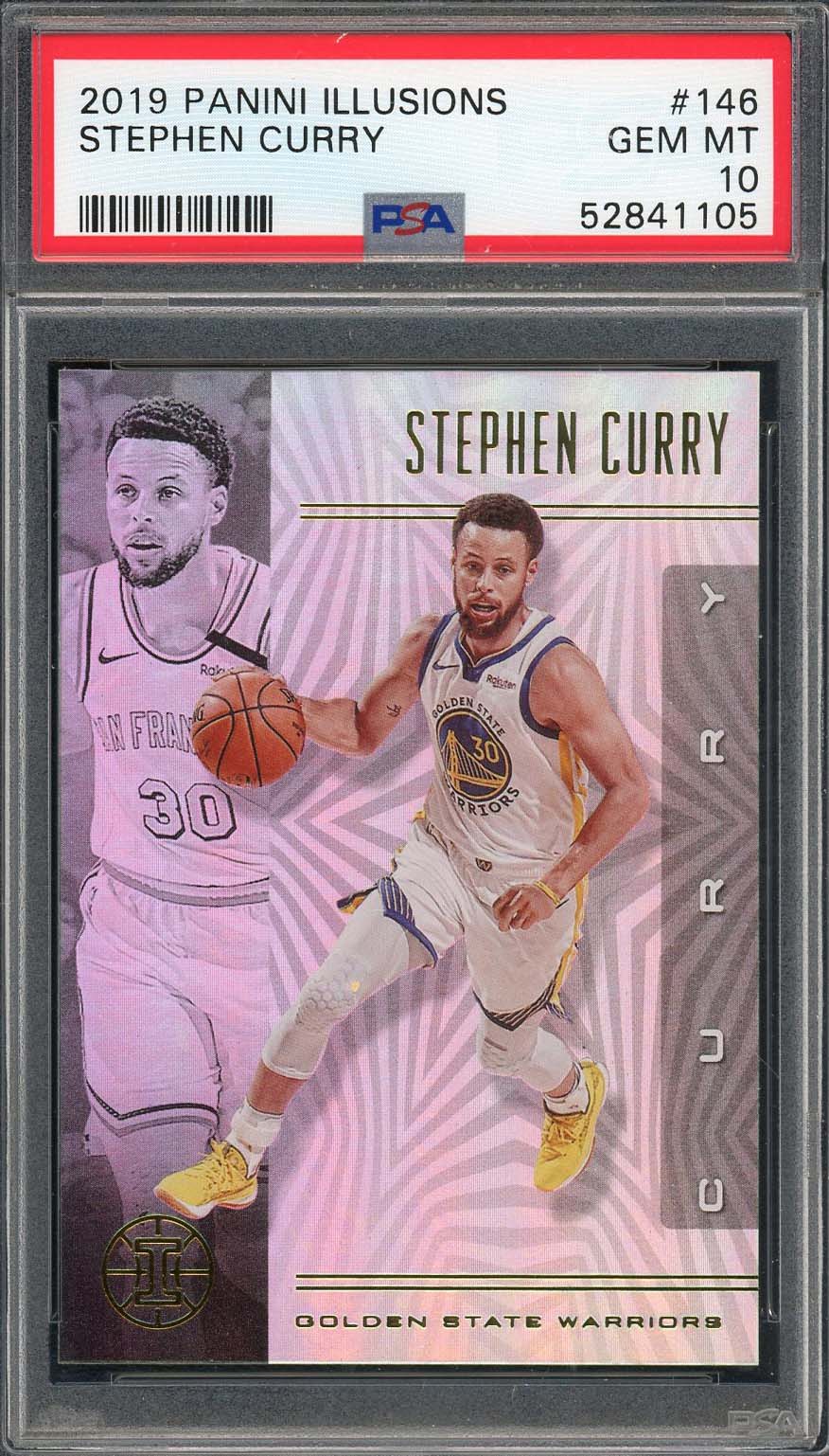Stephen Curry 2019 Panini Illusions Basketball Card #146 Graded PSA 10
