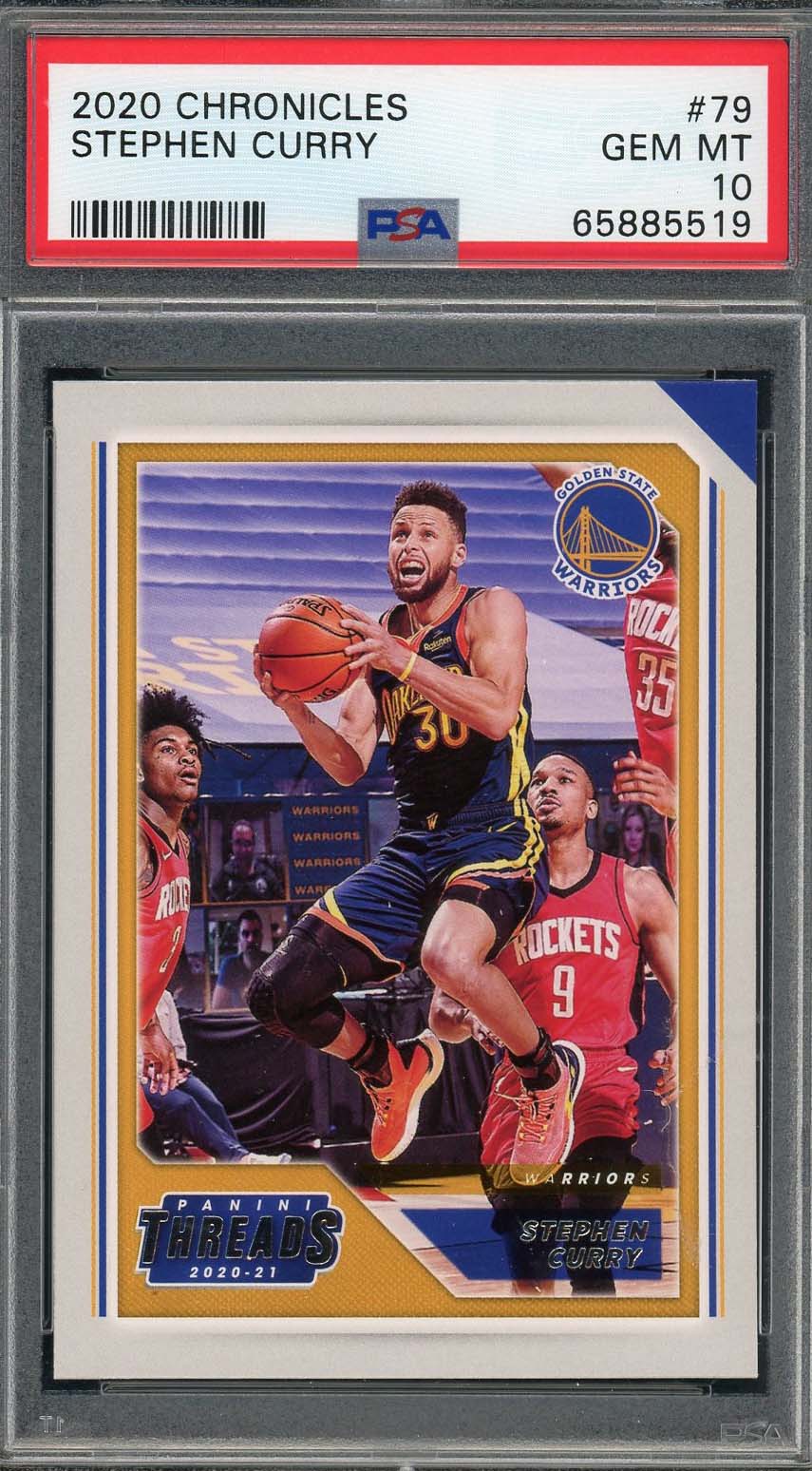 Stephen Curry 2020 Panini Chronicles Basketball Card #79 Graded PSA 10