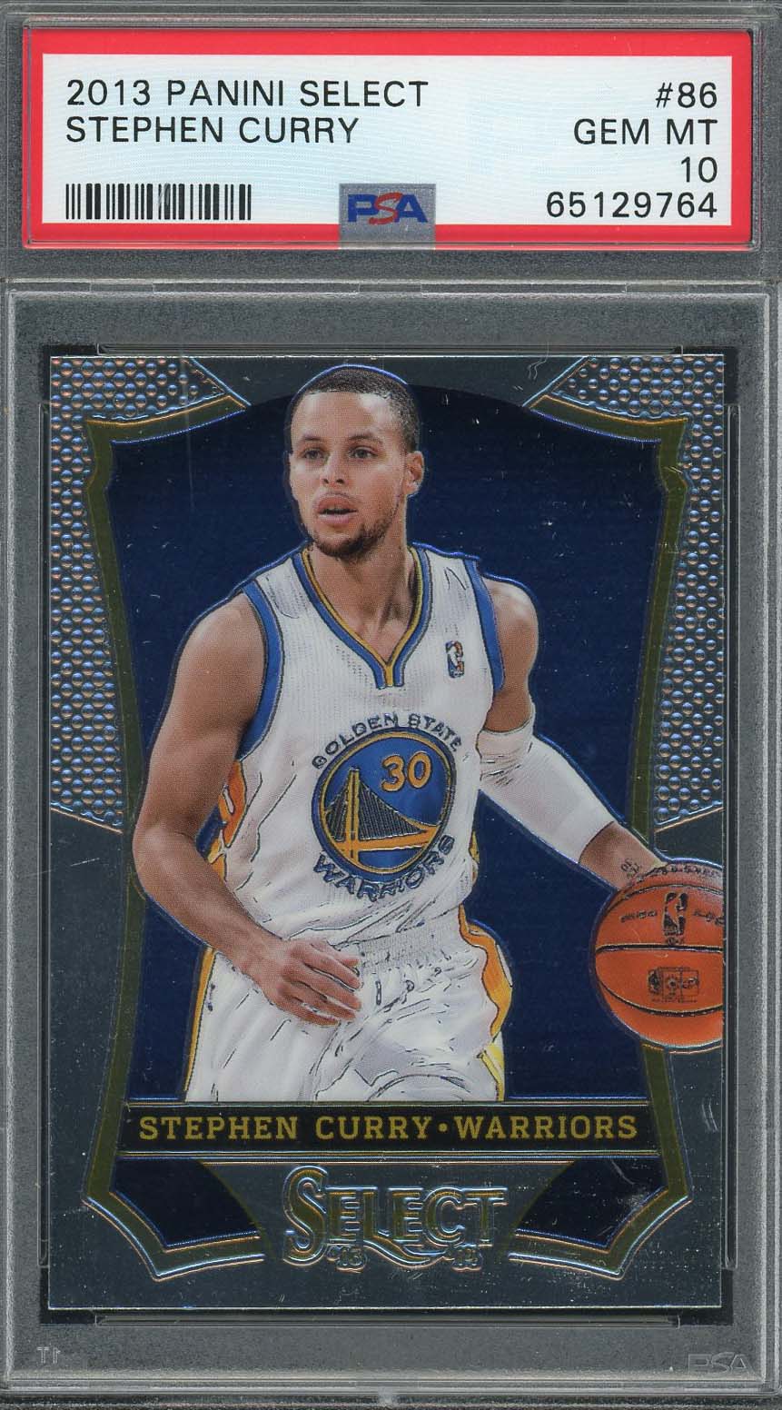 Stephen Curry 2013 Panini Select Basketball Card #86 Graded PSA 10 Stephen Curry 2013 Panini Select Basketball Card #86 Graded PSA 10