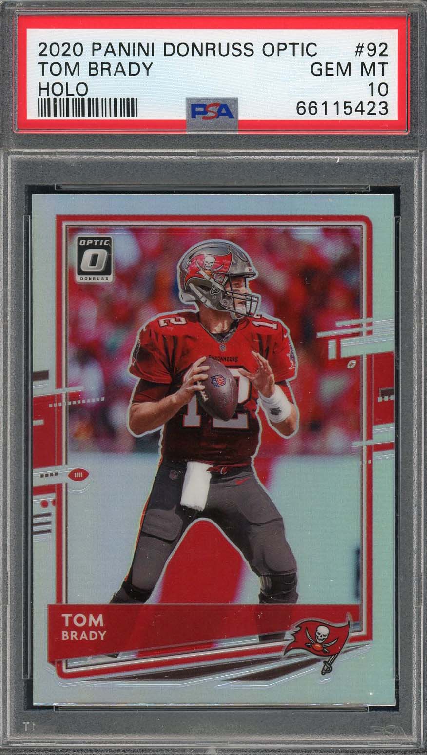 Tom Brady 2020 Panini Donruss Optic Holo Football Card #92 Graded PSA 10 Tom Brady 2020 Panini Donruss Optic Holo Football Card #92 Graded PSA 10