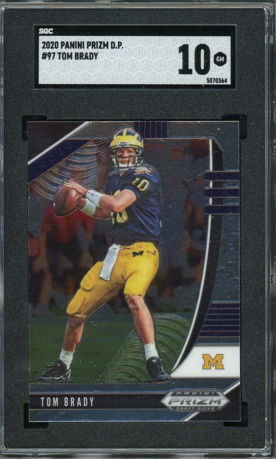 Tom Brady 2020 Panini Prizm Draft Picks Football Card #97 Graded SGC 10 MINT Tom Brady 2020 Panini Prizm Draft Picks Football Card #97 Graded SGC 10 MINT