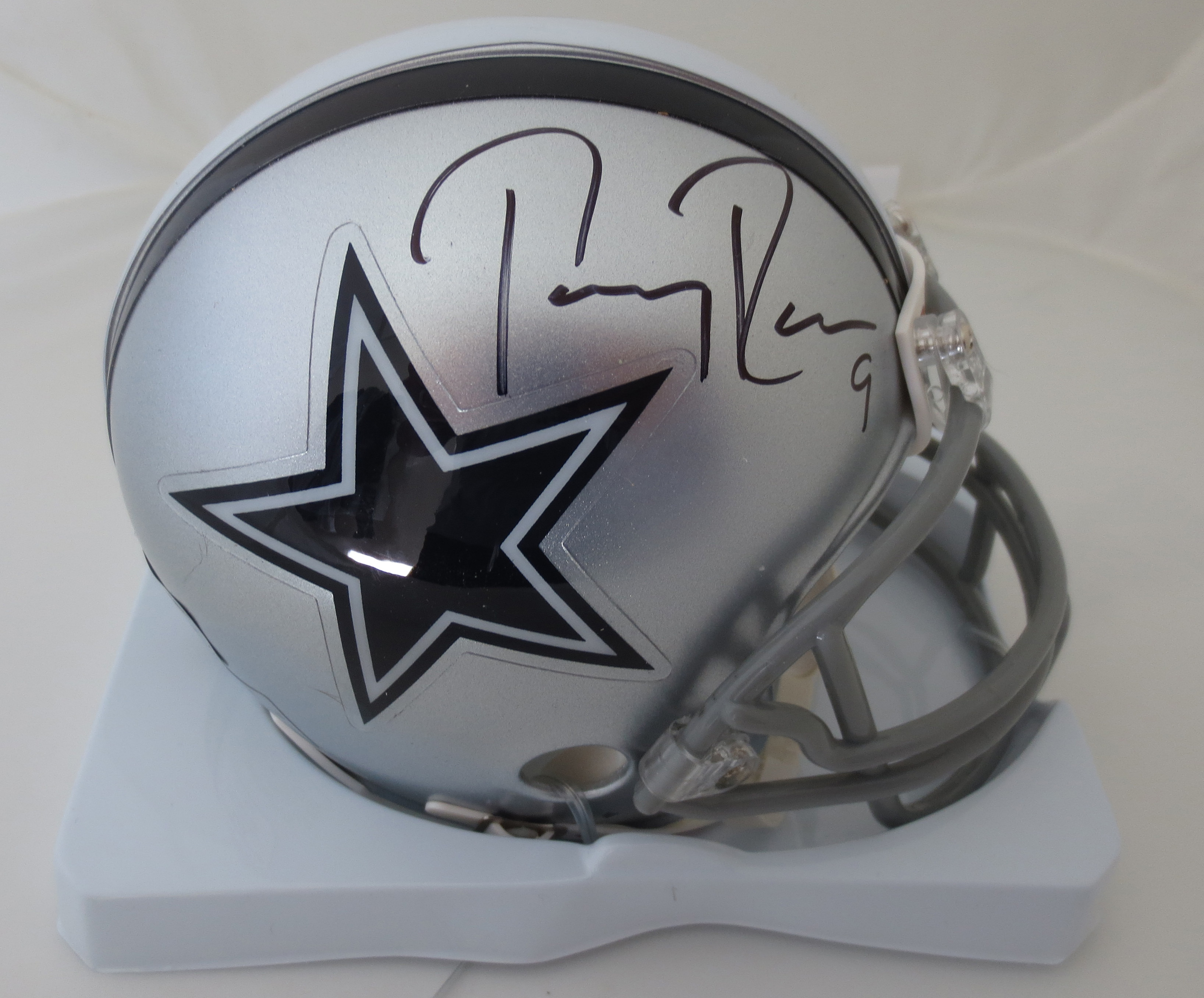 tony romo autographed helmet
