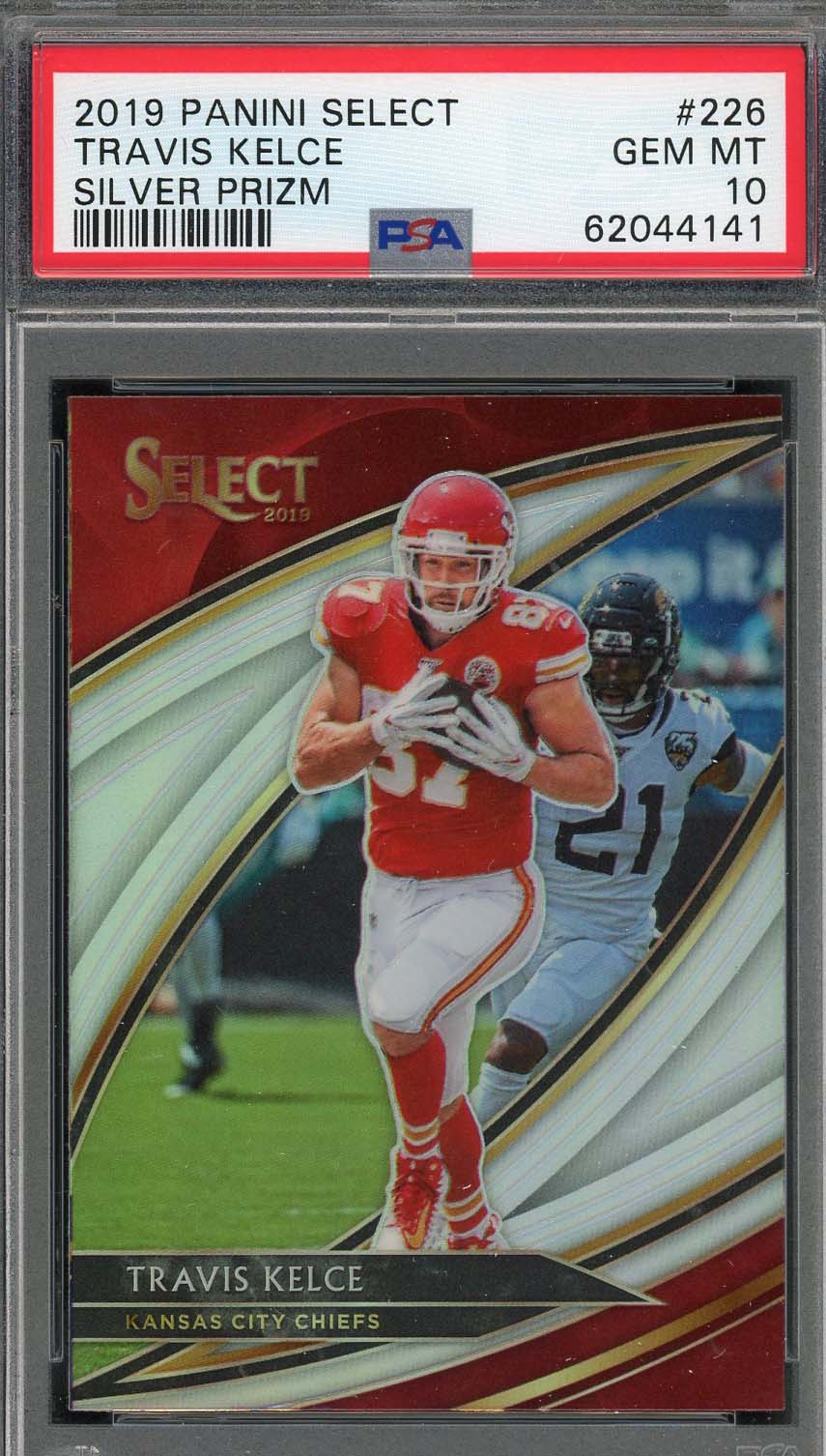 Travis Kelce 2020 Panini Select Silver Prizm Football Card #226 Graded PSA 10 Travis Kelce 2020 Panini Select Silver Prizm Football Card #226 Graded PSA 10