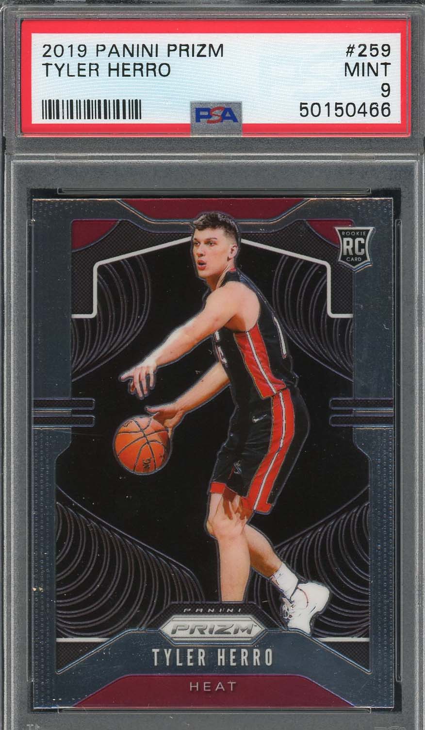 Tyler Herro 2019 Panini Prizm Basketball Rookie Card RC #259 Graded PSA 9