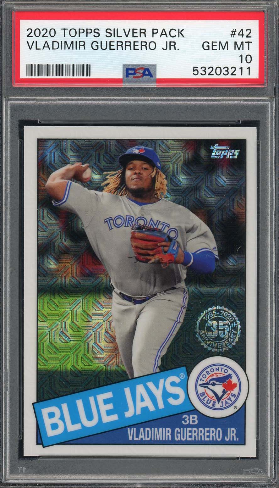 Vladimir Guerrero Jr 2020 Topps Silver Pack Baseball Card #42 Graded PSA 10