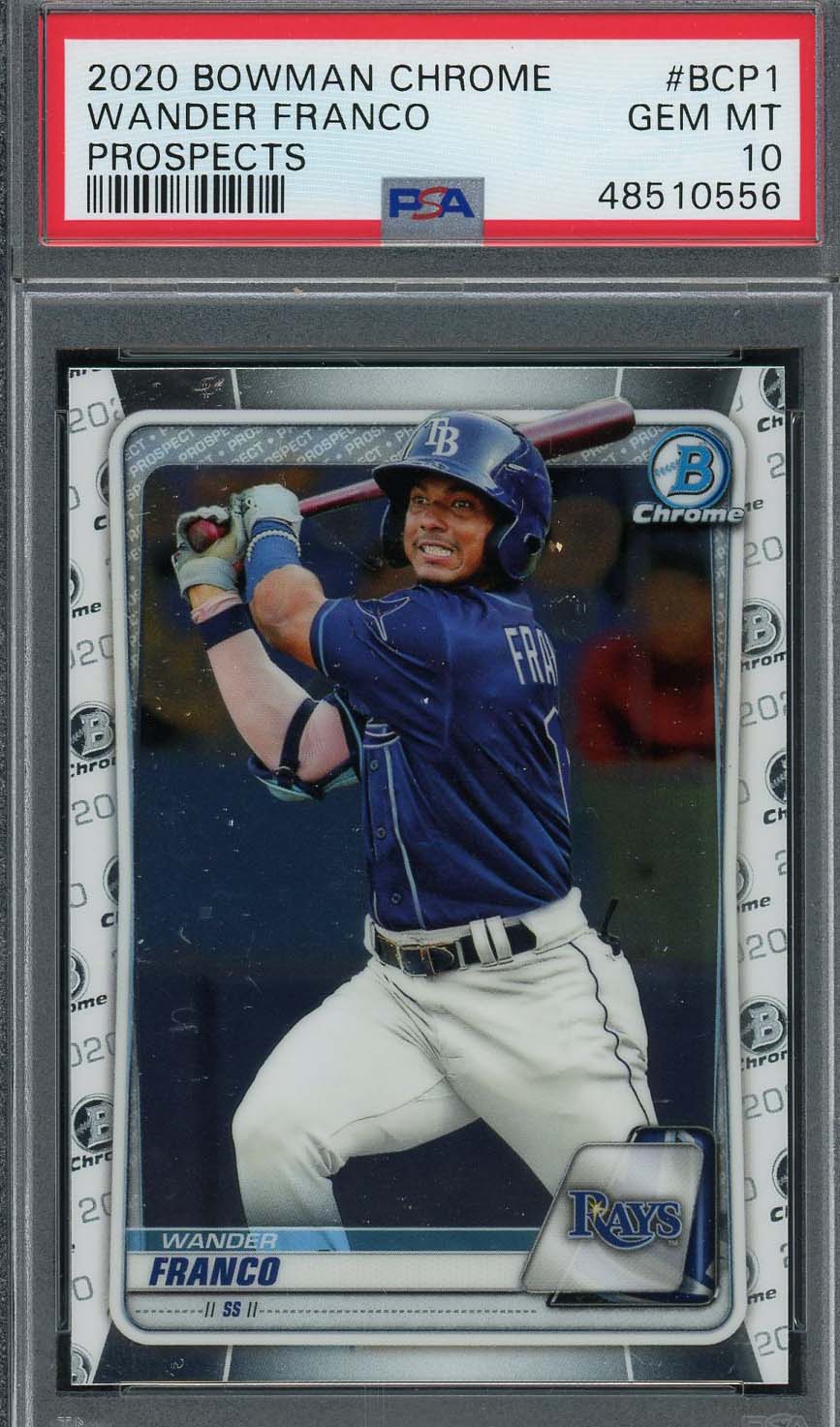 Wander Franco 2020 Bowman Chrome Prospects Baseball Rookie Card #BCP1 PSA 10