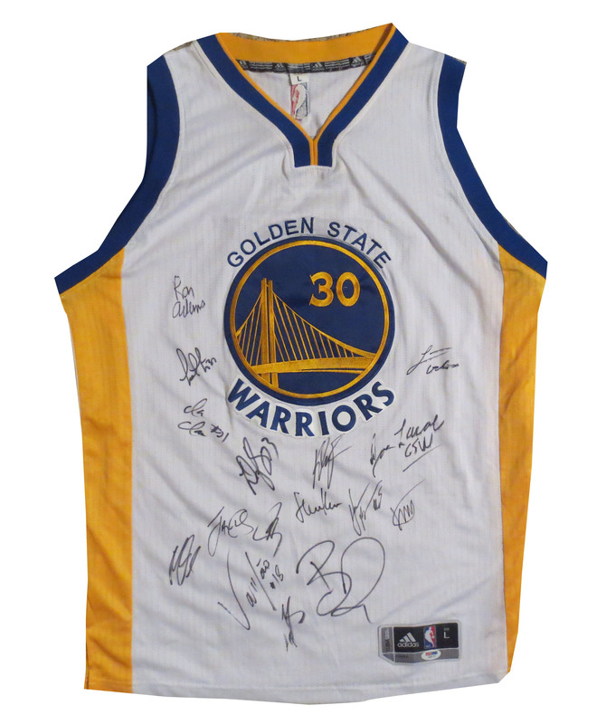Signed Basketball Jersey Curry Klay 
