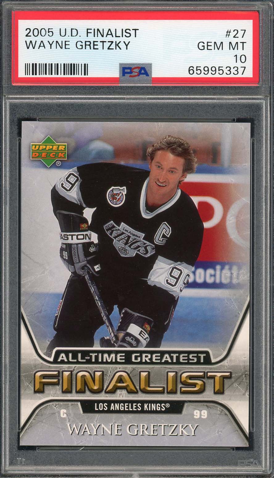 Wayne Gretzky 2005 Upper Deck Finalist Hockey Card #27 Graded PSA 10