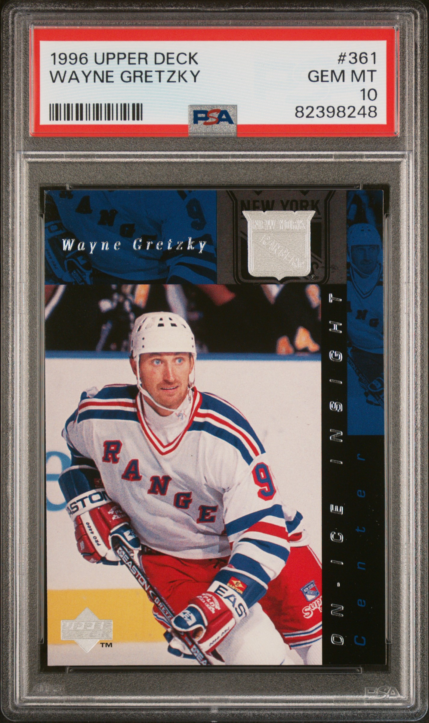 Wayne Gretzky 1999 Upper Deck Hockey Card #361 Graded PSA 10